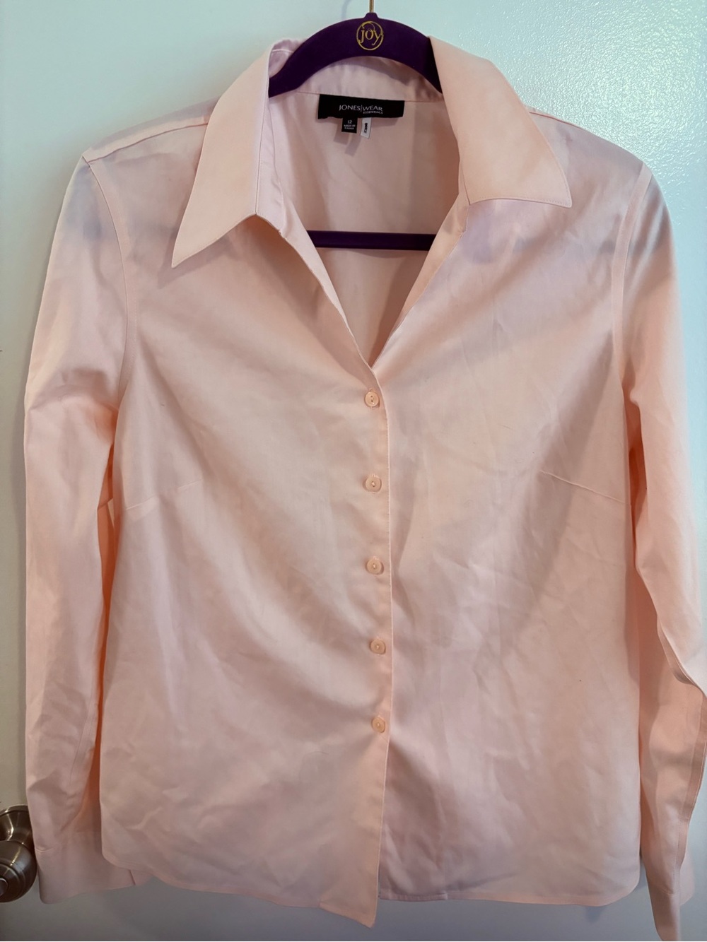 Jones Wear Essentials Pink Button-Down Shirt